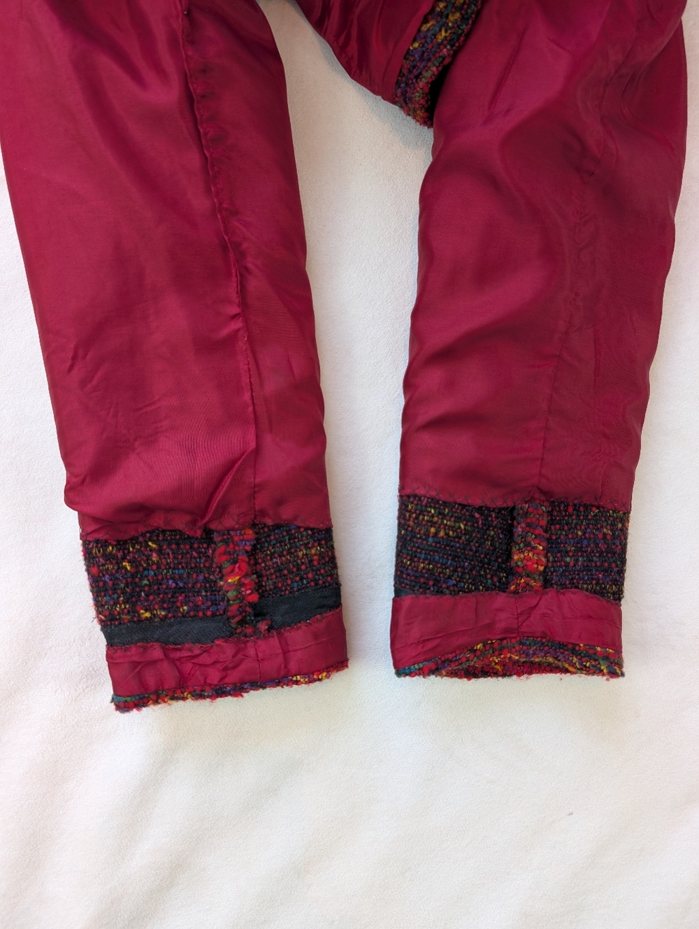 Vintage Weinberg Paris Women's Wool Blazer Multicolor Gold Buttons Size M - Picture 6 of 16